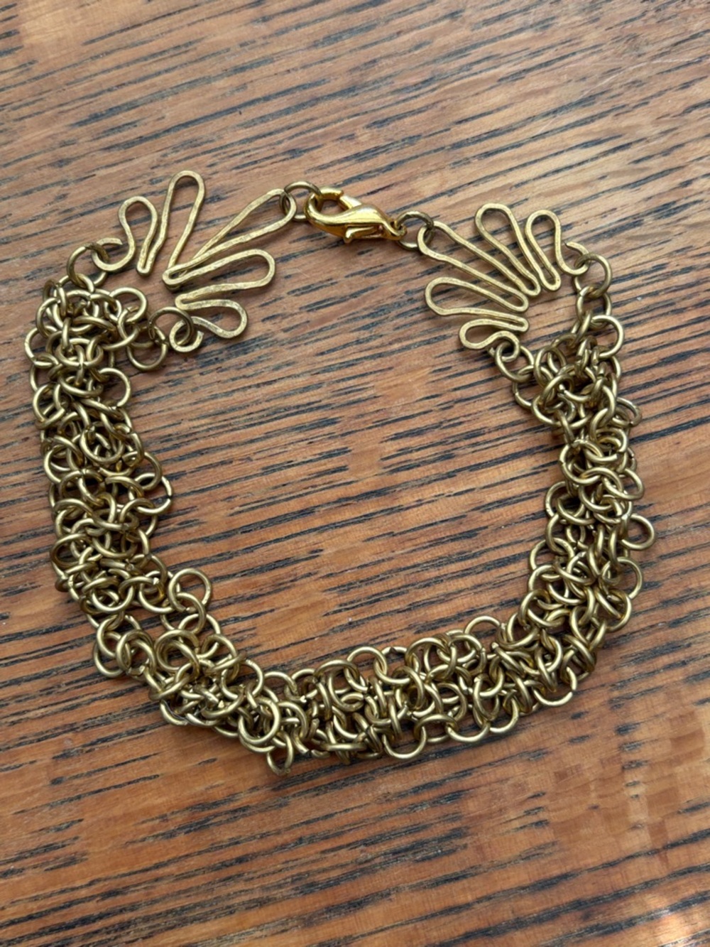 Gold Chain Mail Bracelet - Women Jewelry